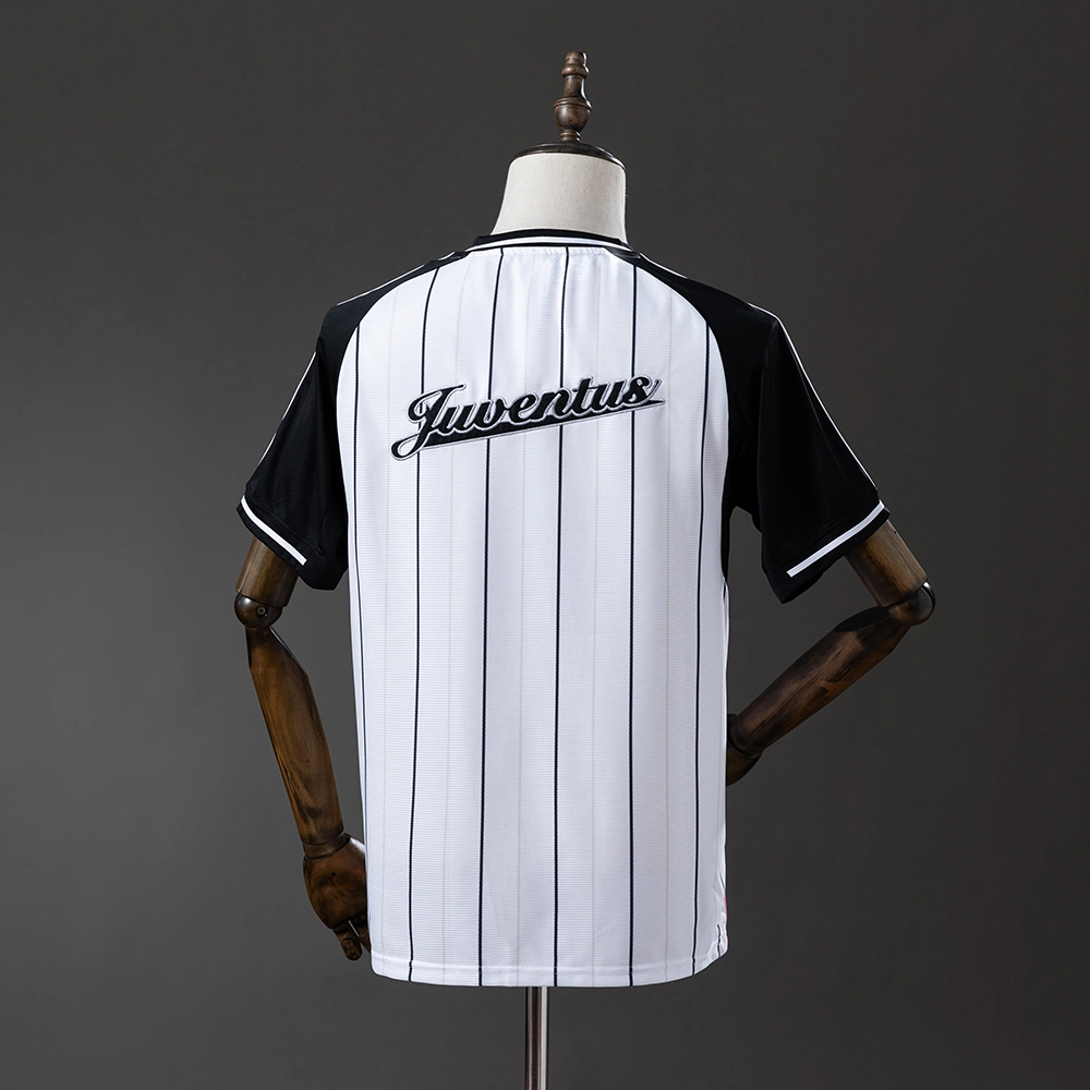 Juventus 25/26 US Pack Full-Button Baseball Jersey White Foto 2
