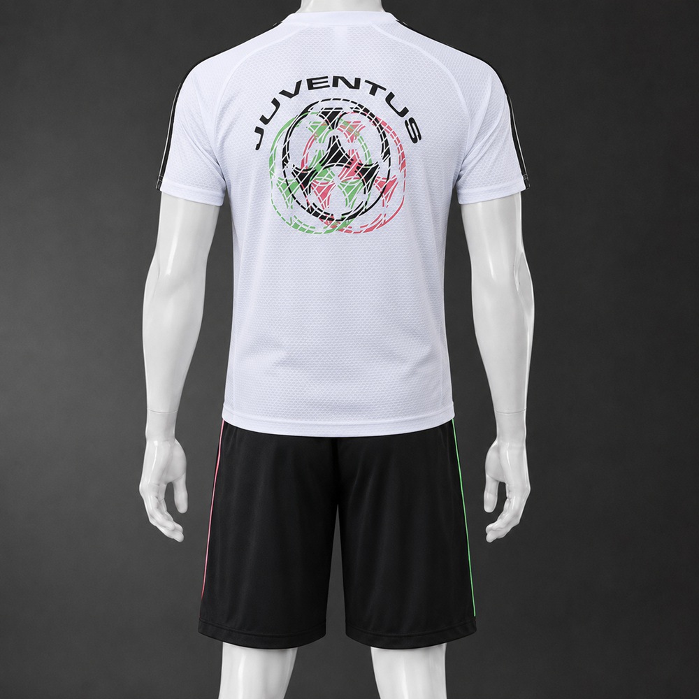 Juventus 25/26 White Black Short Sleeve Short Set1 Foto 2