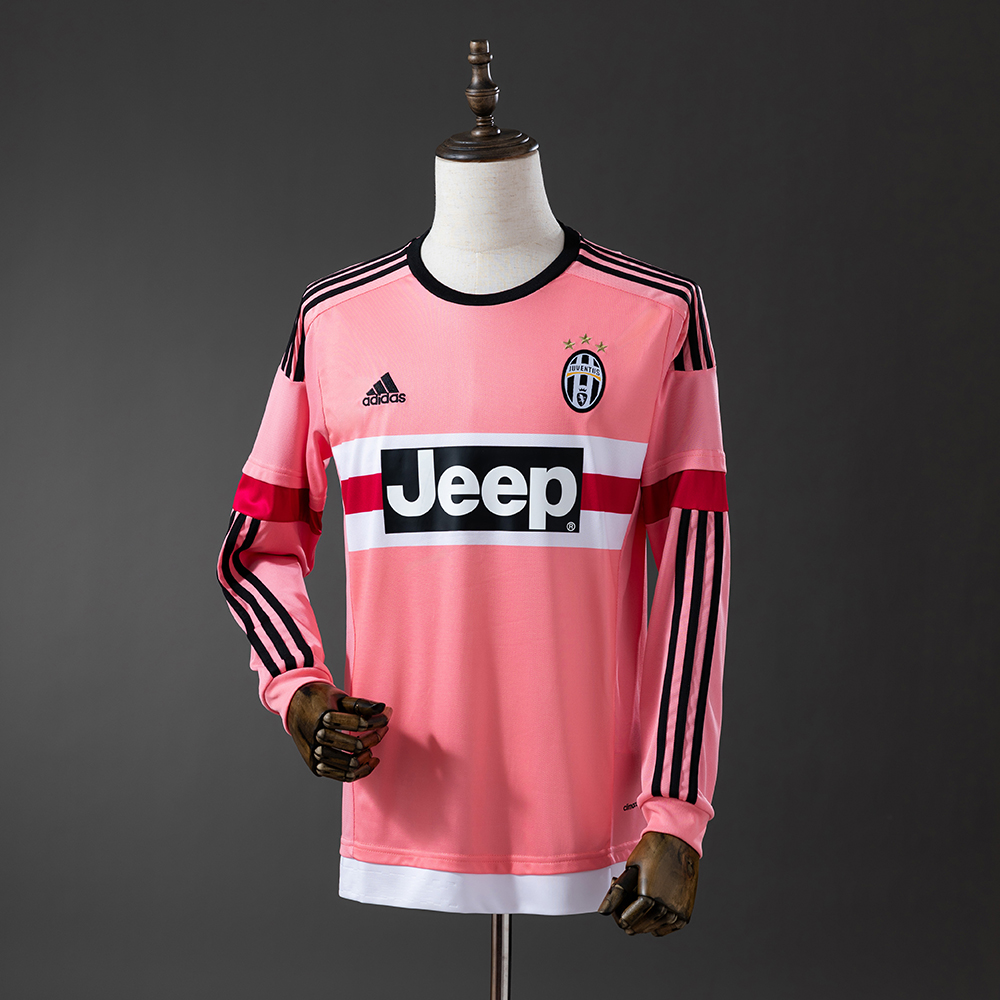 Juventus 15/16 Away Long Sleeve Retro Jersey