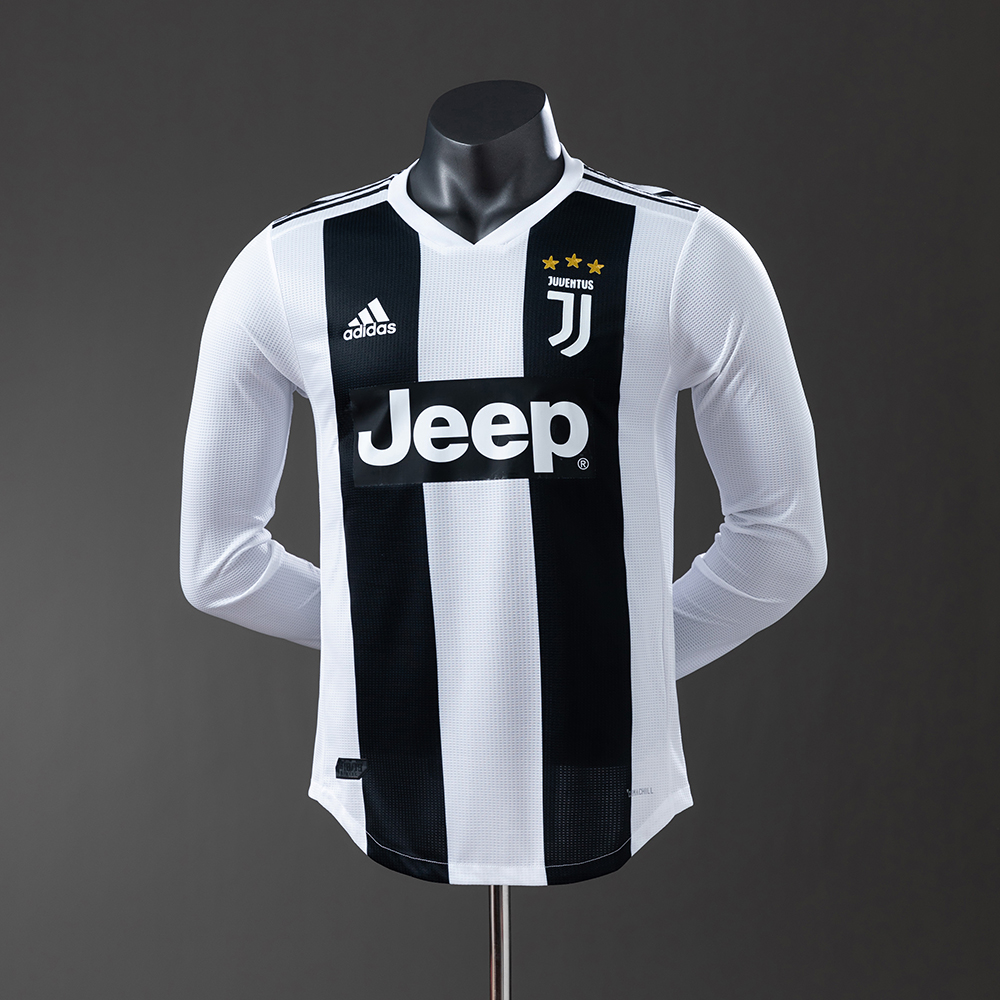 Juventus 18/19 Home Long Sleeve Player Version Retro Jersey