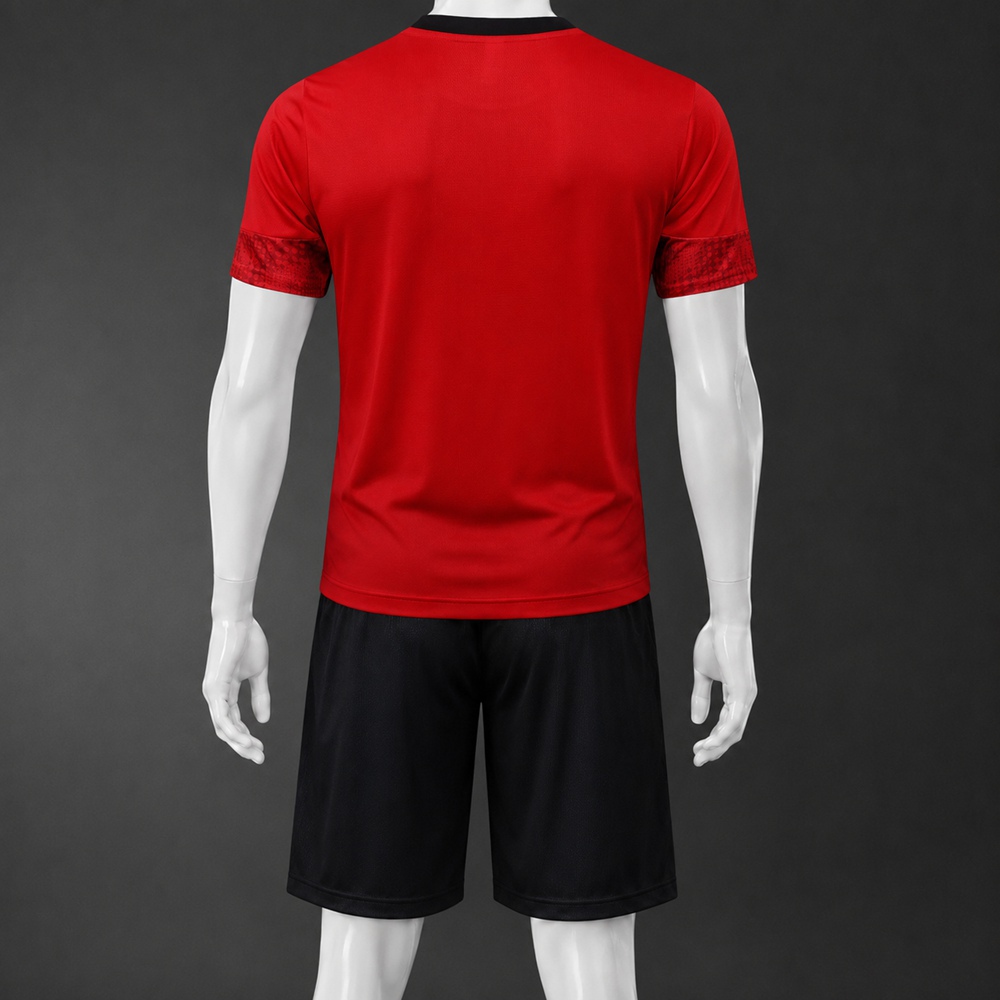 AC Milan 25/26 Red Black Short Sleeve Short Set Foto 2