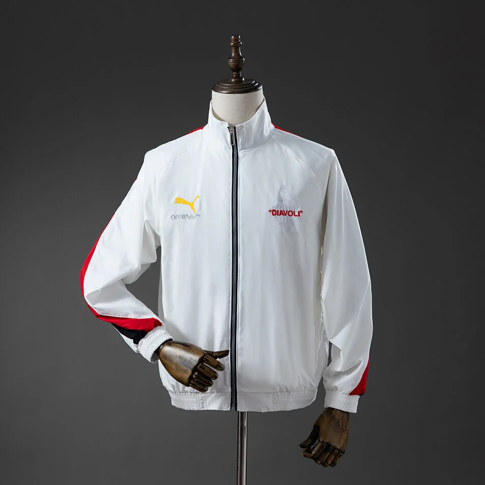 AC Milan Off-White Co-branded Windbreaker White