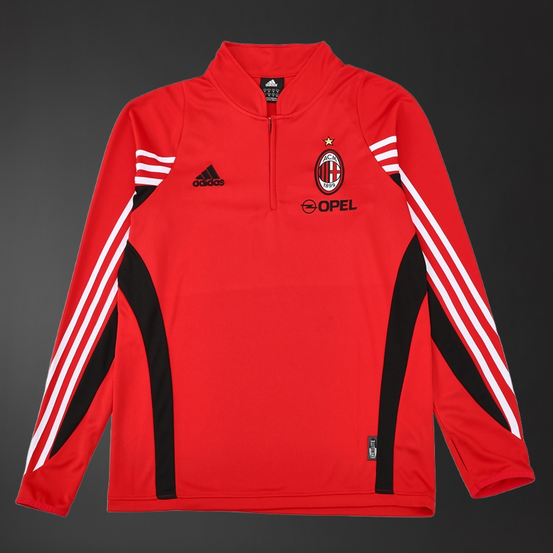 AC Milan 03/04 Adult Retro Red Training Tracksuits Foto 2