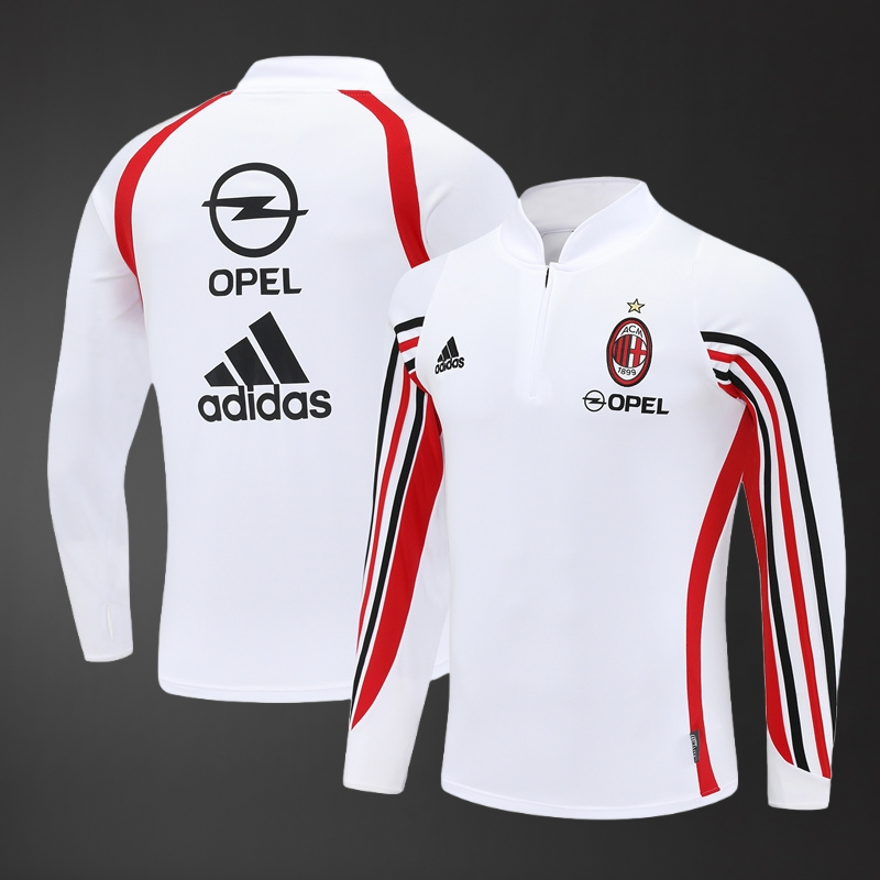 AC Milan 03/04 Adult Retro White Training Tracksuits