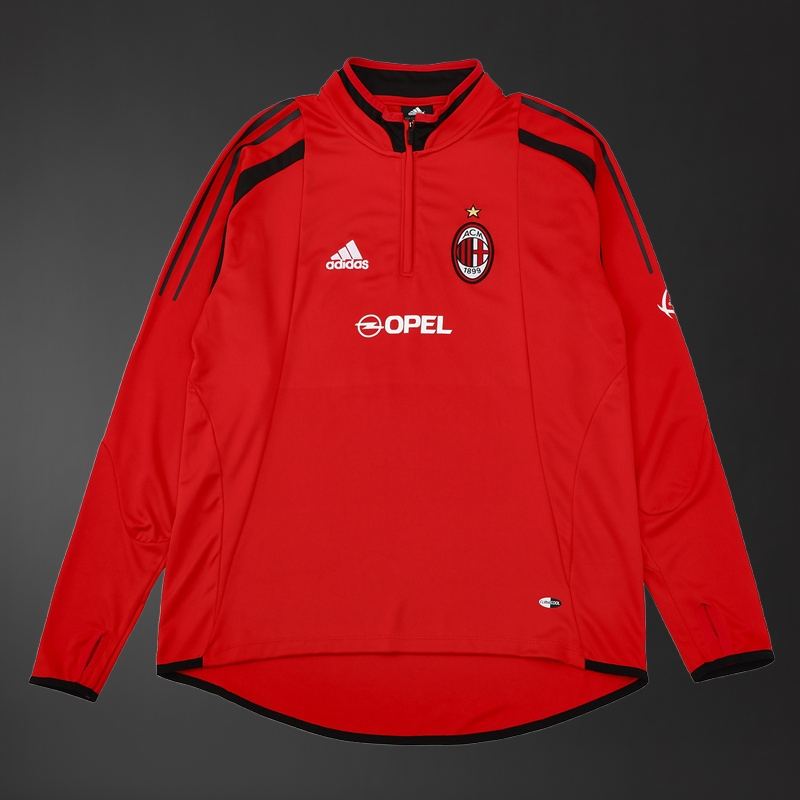 AC Milan 04/05 Adult Retro Red Training Tracksuits Foto 2