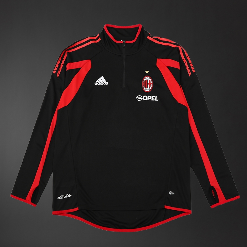 AC Milan 05/06 Adult Retro Black Training Tracksuits Foto 2