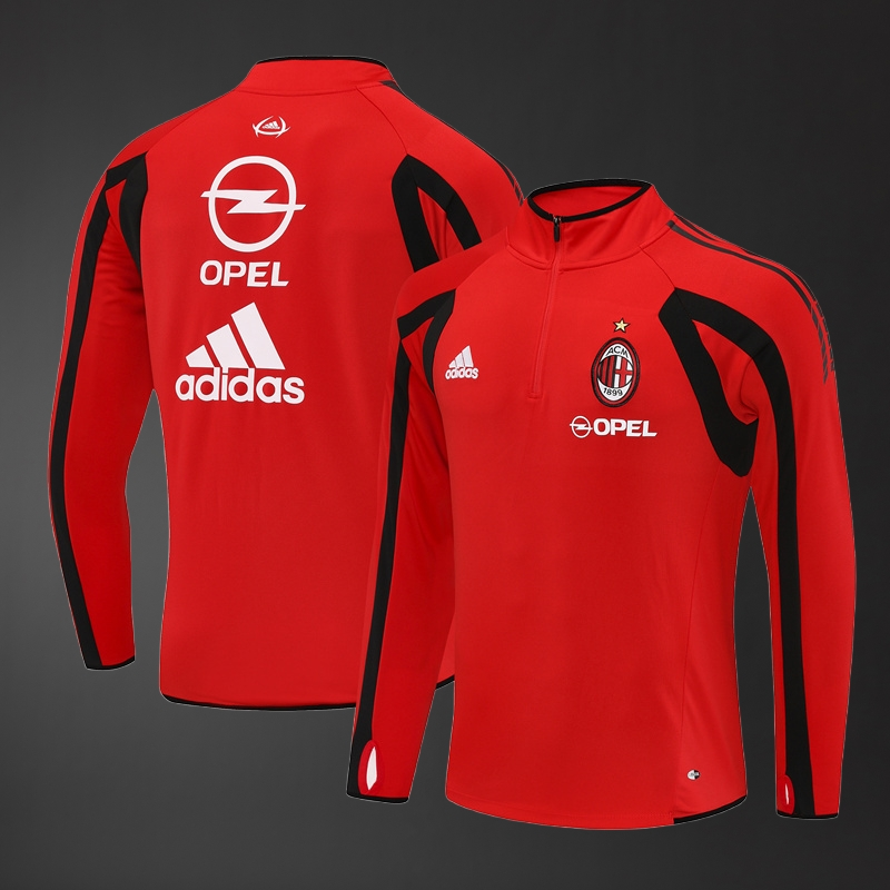 AC Milan 05/06 Adult Retro Red Training Tracksuits