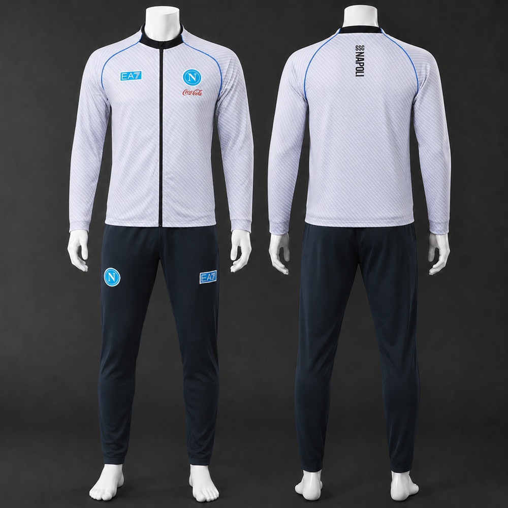 Napoli 25/26 White Navy Jacket Kit