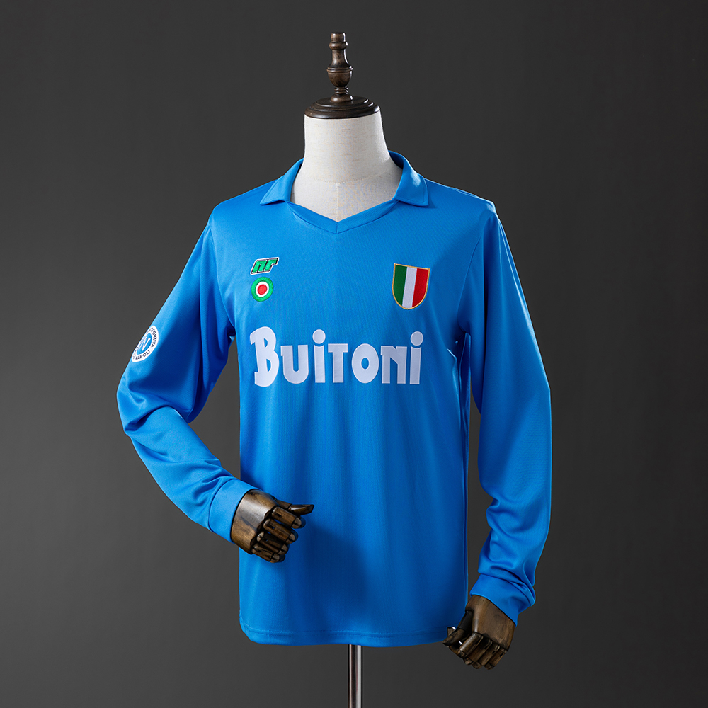Napoli 87/88 Home Long Sleeve Retro Jersey