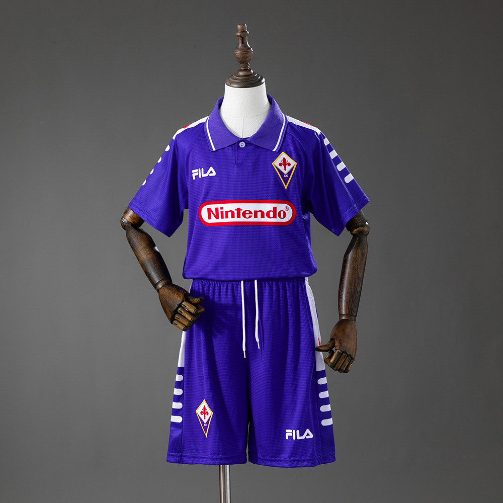 Fiorentina 98/99 Home Retro Kids Kit Jersey