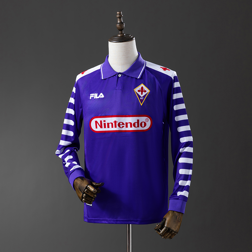 Fiorentina 1998 Home Long Sleeve Retro Jersey