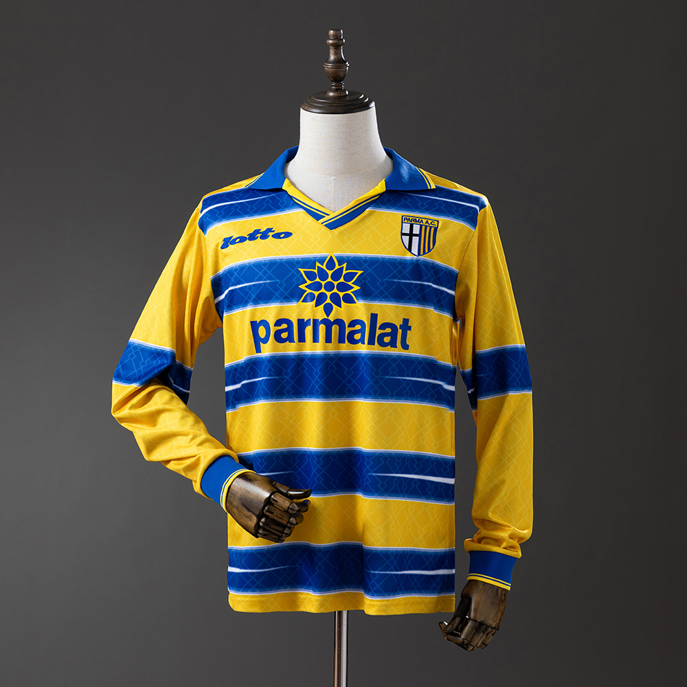 Parma Calcio 98/99 Home Long Sleeve Retro Jersey