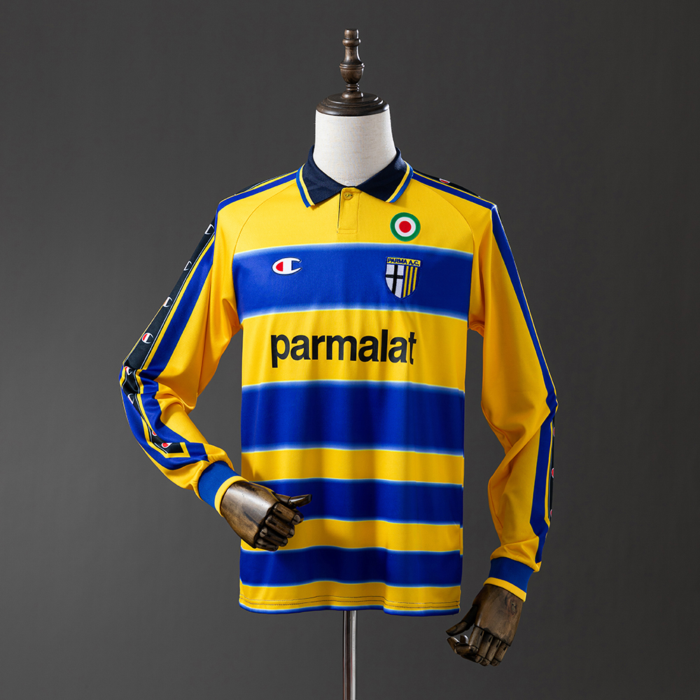 Parma Calcio 99/00 Home Long Sleeve Retro Jersey