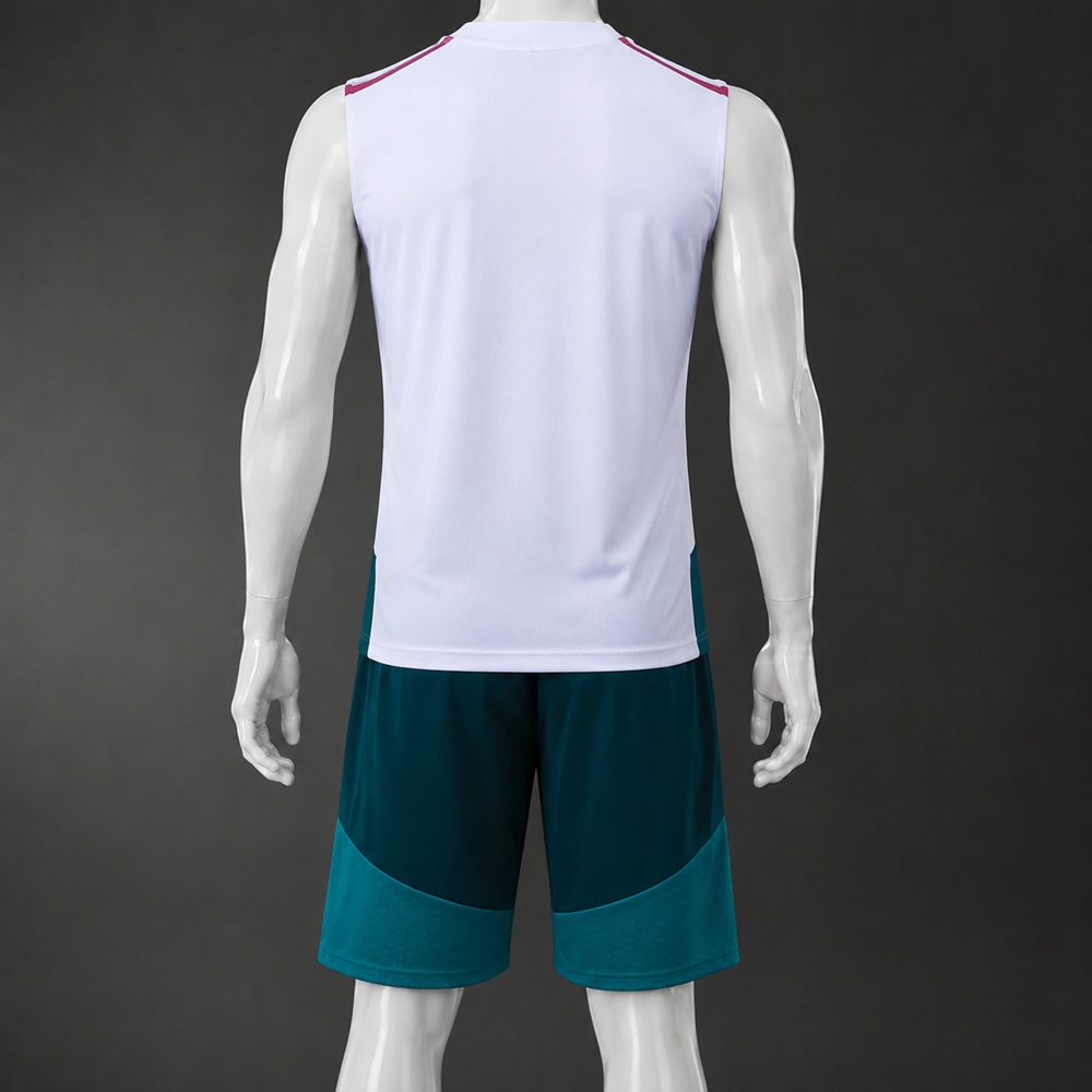 Real Madrid 26/27 White Green Training Vest kit Foto 2