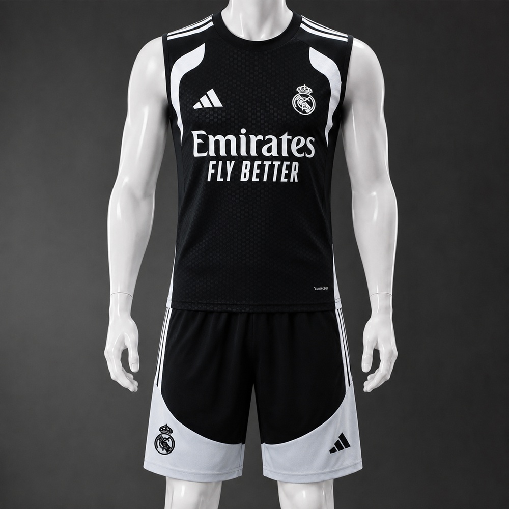 Real Madrid 26/27 Black White Training Vest kit