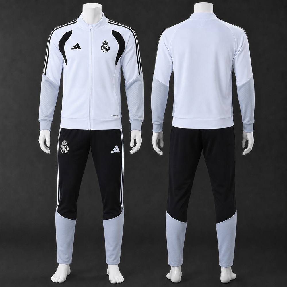 Real Madrid 26/27 White&Black Jacket Kit