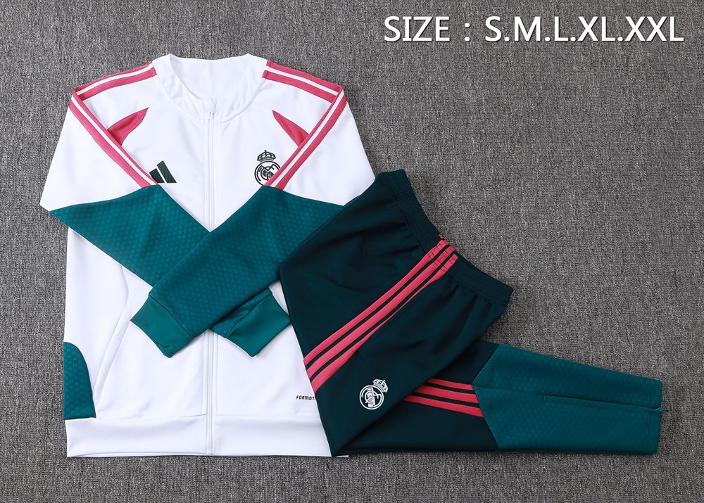 Real Madrid 26/27 White Dark Jacket Kit Foto 2