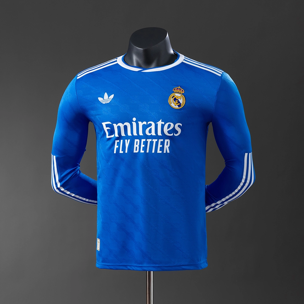 Real Madrid 25/26 Player Version Third Away Long Sleeve Jersey