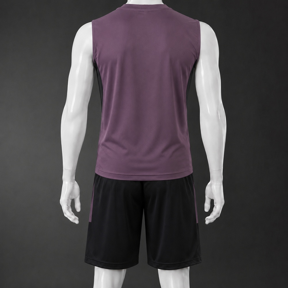 Real Madrid 25/26 Purple Black Training Vest kit Foto 2