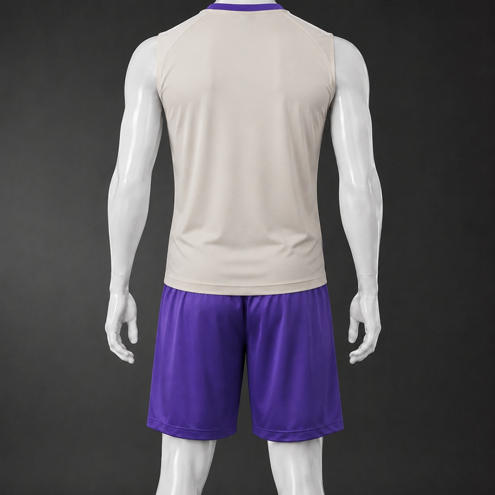 Real Madrid 25/26 Off White Purple Training Vest kit Foto 2