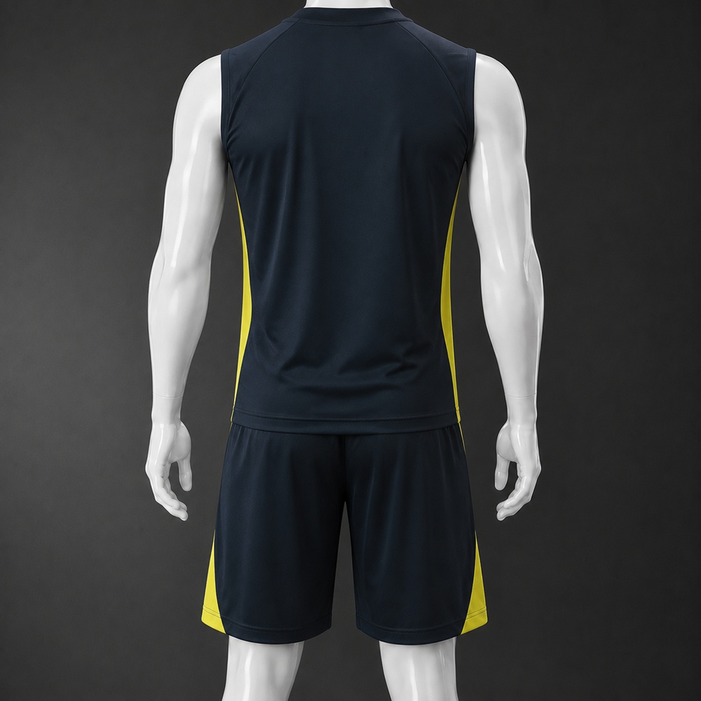 Real Madrid 25/26 Dark Navy Yellow Training Vest kit Foto 2