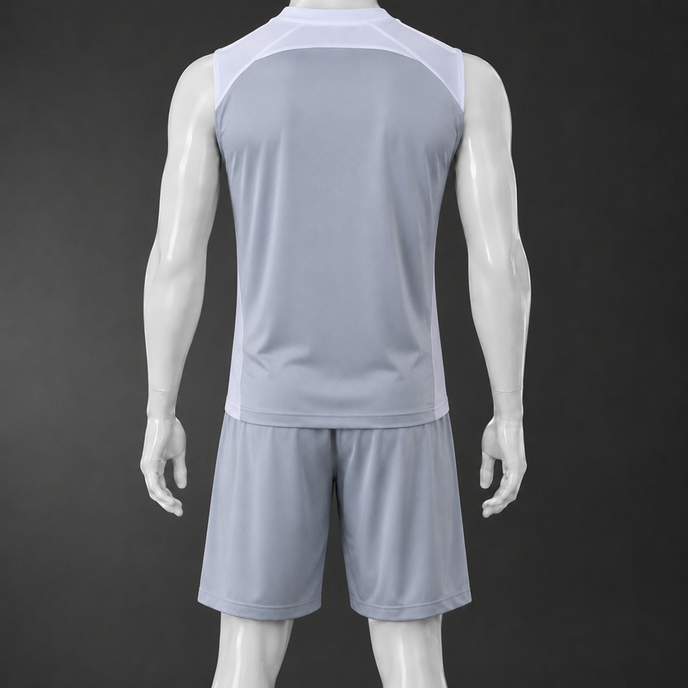 Real Madrid 25/26 Light Gray White Training Vest kit Foto 2