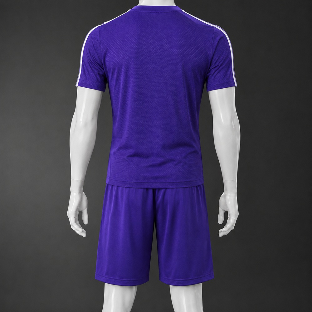 Real Madrid 25/26 Purple White Short Sleeve Short Set Foto 2