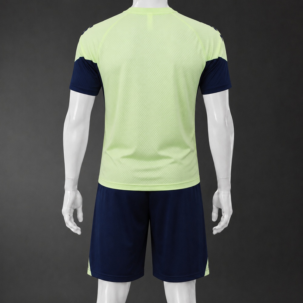 Real Madrid 25/26 Light Green Navy Short Sleeve Short Set Foto 2