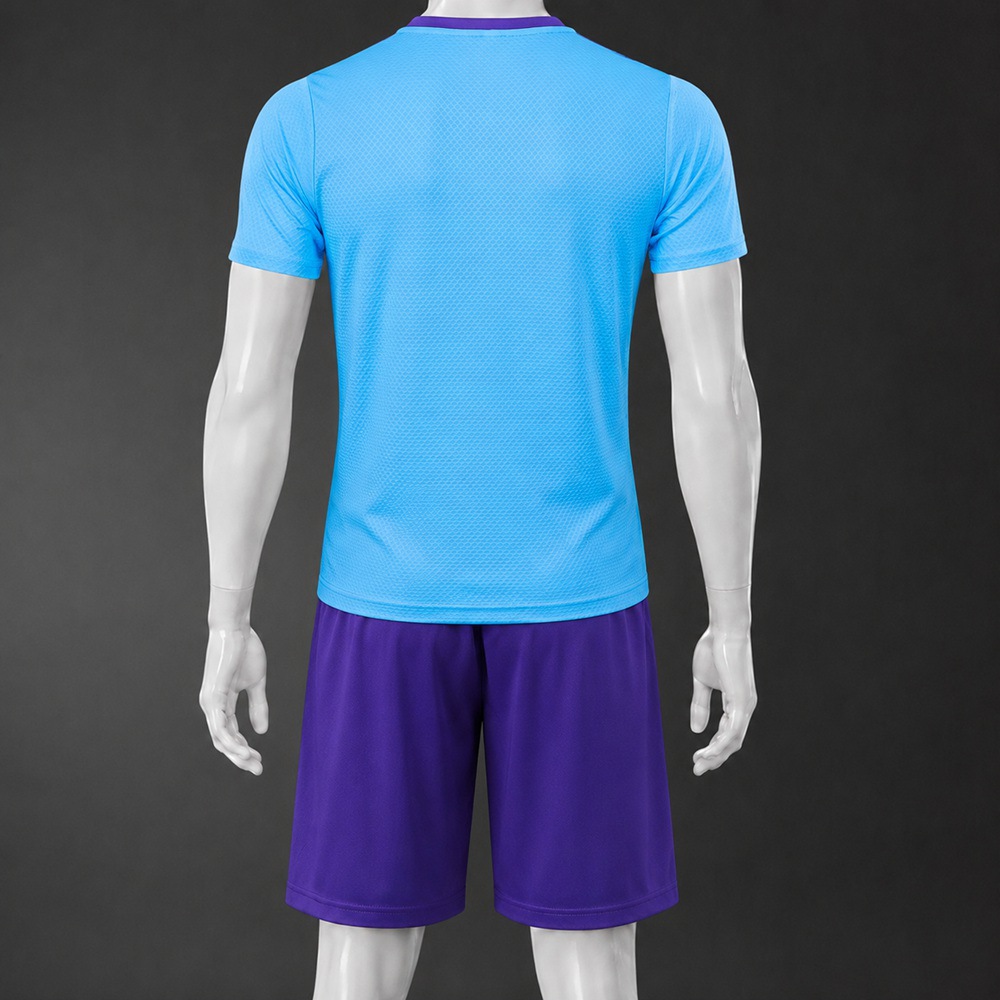 Real Madrid 25/26 Light Blue Purple Short Sleeve Short Set Foto 2