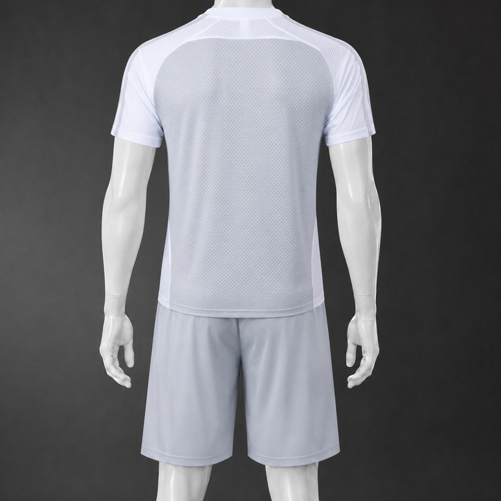 Real Madrid 25/26 White Gray Short Sleeve Short Set Foto 2