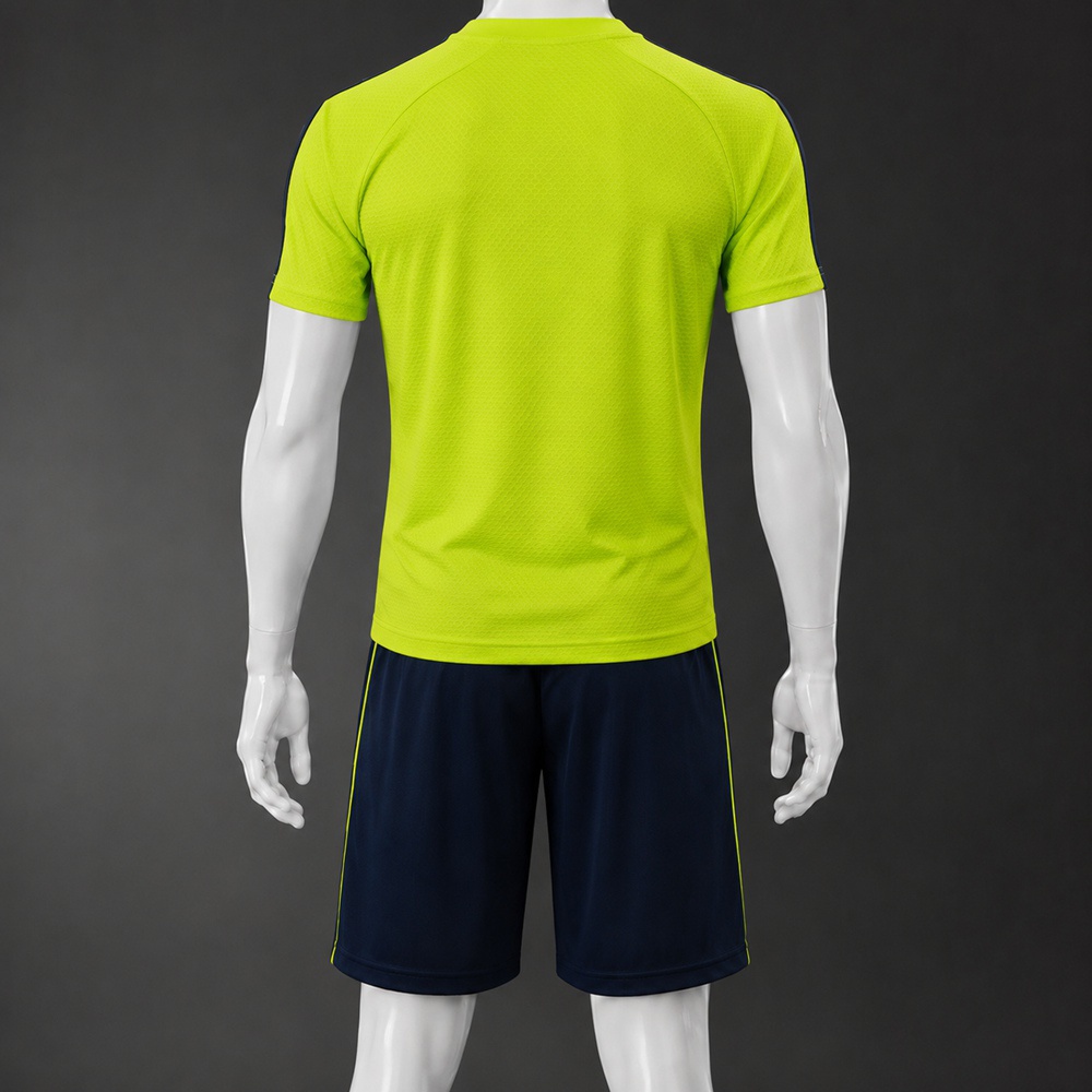 Real Madrid 25/26 Bright Green Dark Blue Short Sleeve Short Set Foto 2