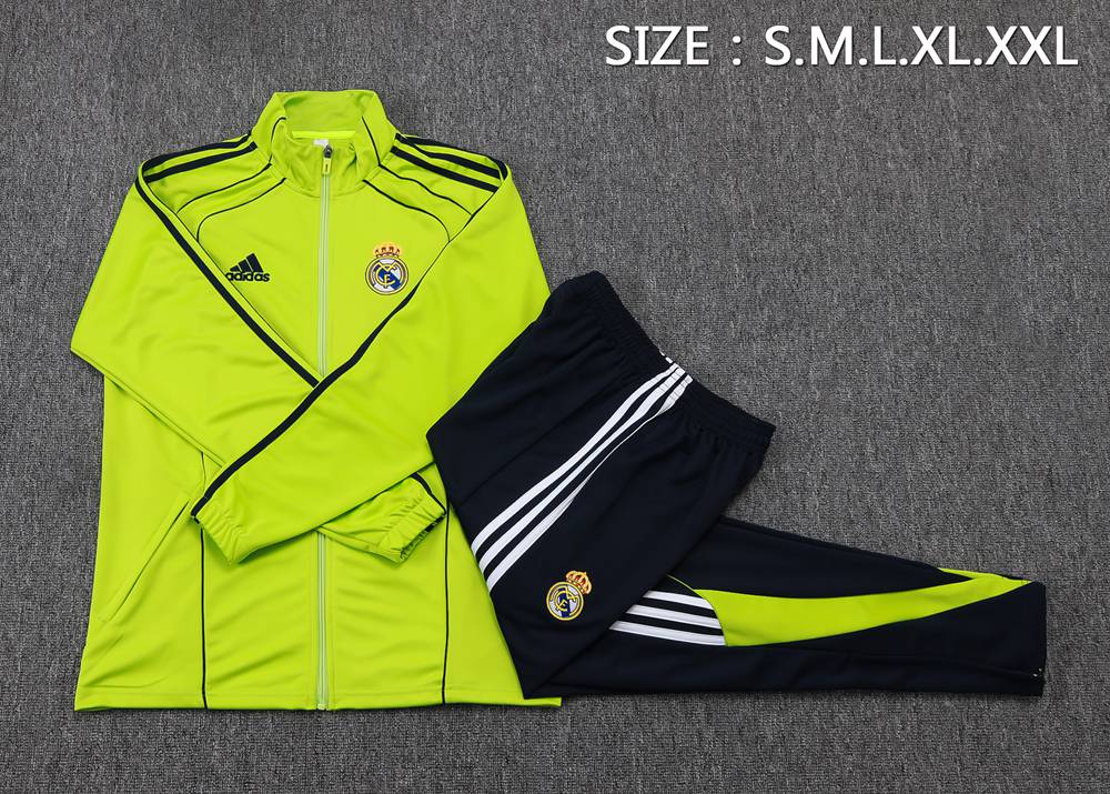 Real Madrid 25/26 Fluorescent Green Jacket Kit Foto 2