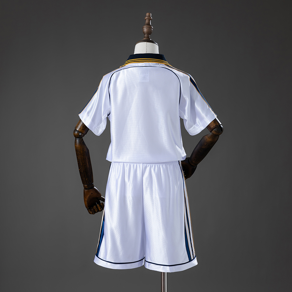 Real Madrid 98/00 Home Retro Kids Kit Jersey Foto 2