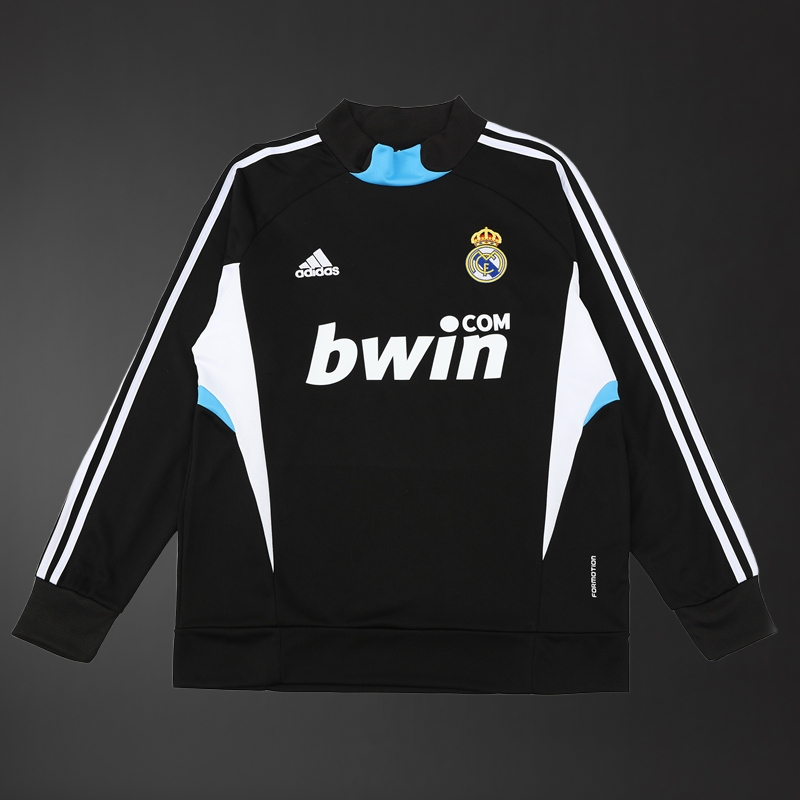 Real Madrid 08/09 Adult Retro Black Training Tracksuits Foto 2