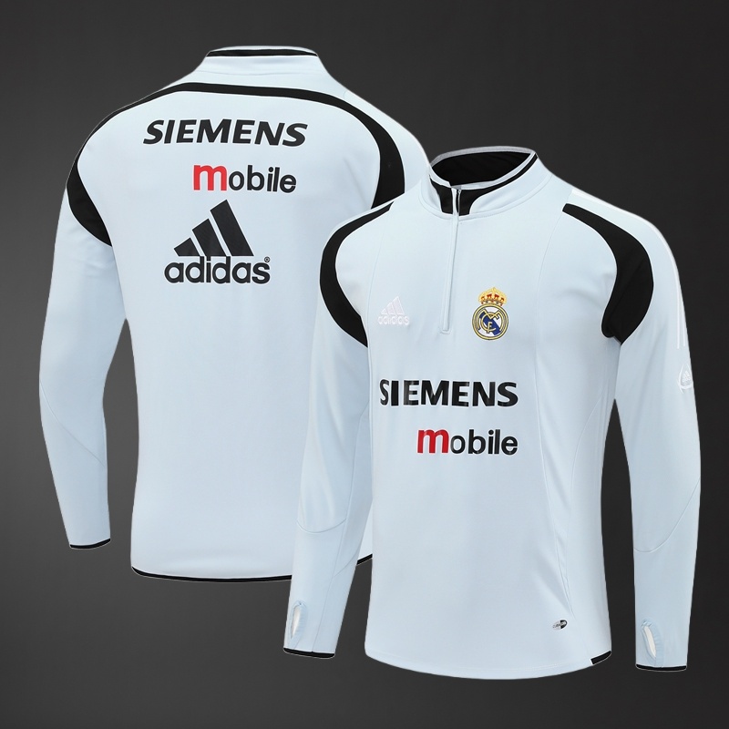 Real Madrid 04/05 Adult Retro Grey Training Tracksuits