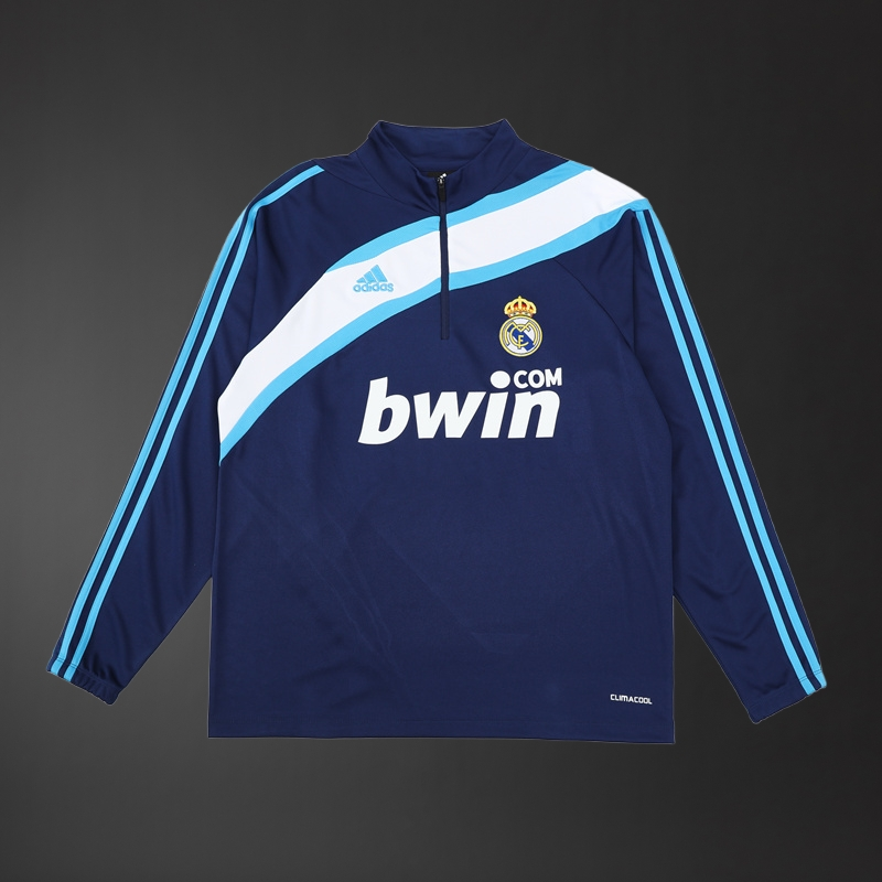 Real Madrid 09/10 Adult Retro Blue Training Tracksuits Foto 2