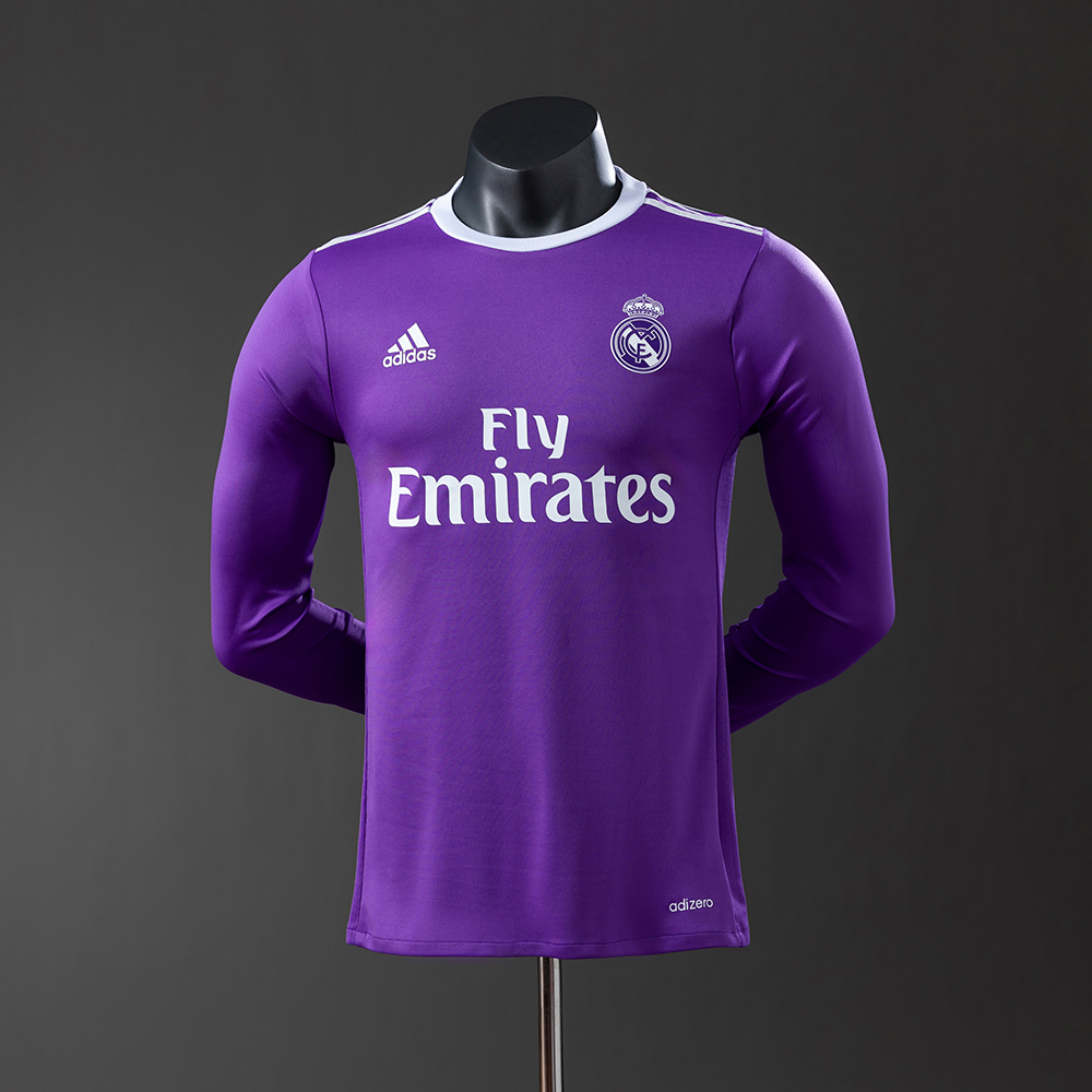 Real Madrid 16/17 Away Long Sleeve Player Version Retro Jersey