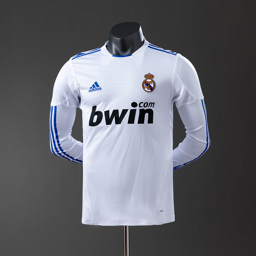 Real Madrid 10/11 Home Long Sleeve Player Version Retro Jersey