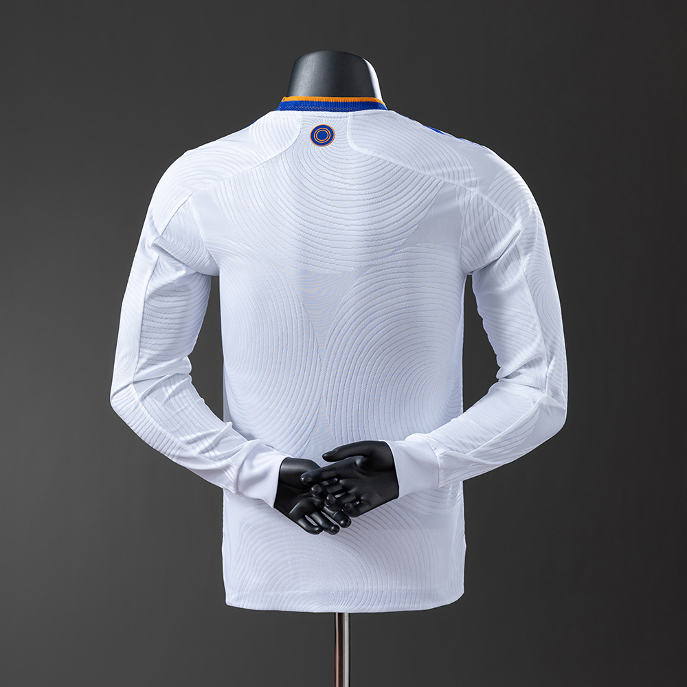 Real Madrid 21/22 Home Long Sleeve Player Version Retro Jersey Foto 2