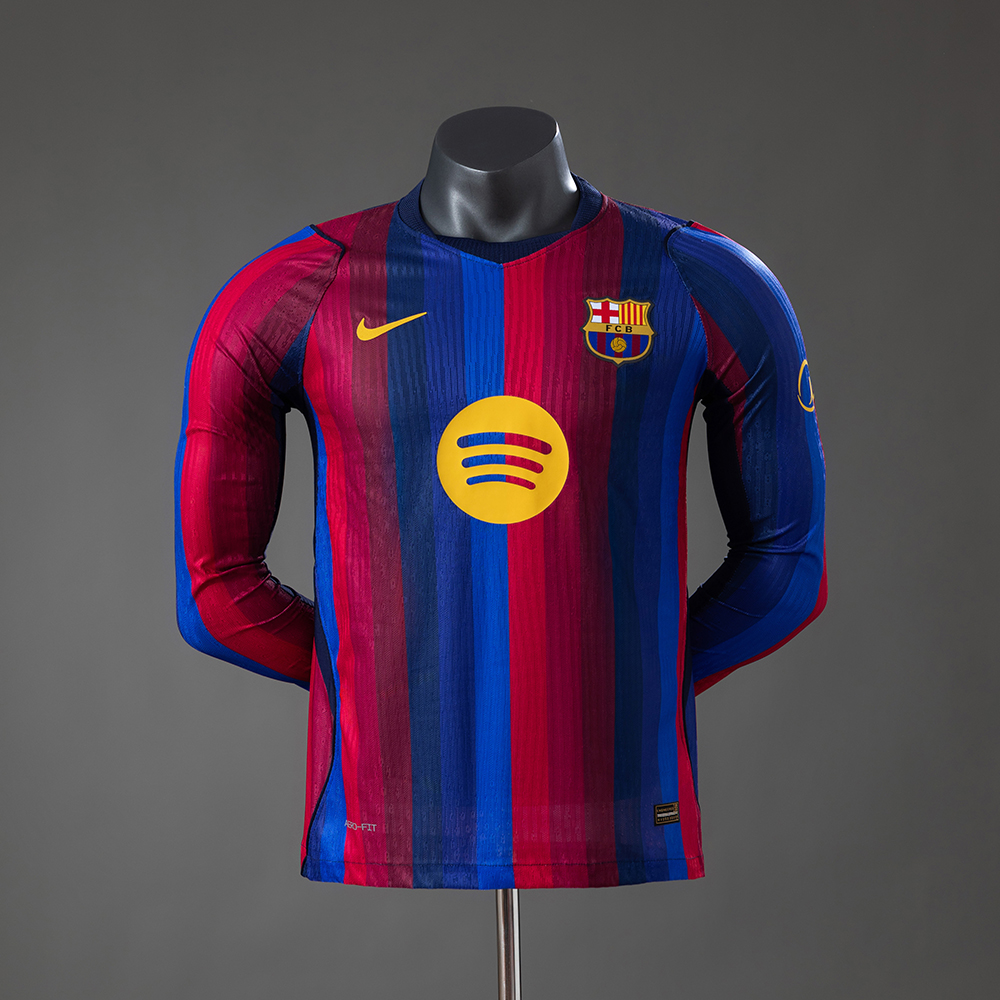 Barcelona 26/27 Home Player Version Long Sleeve Jersey