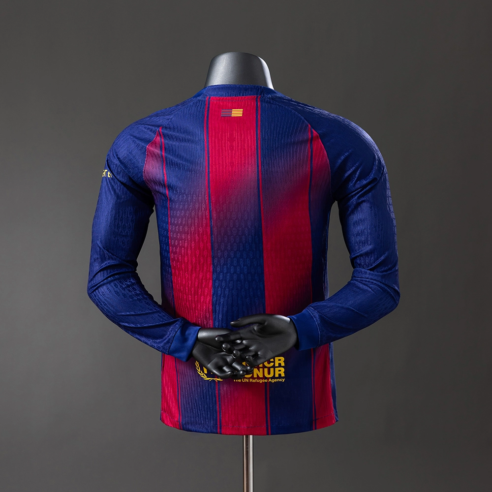 Barcelona 25/26 Home Long Sleeve Player Version Jersey Foto 2