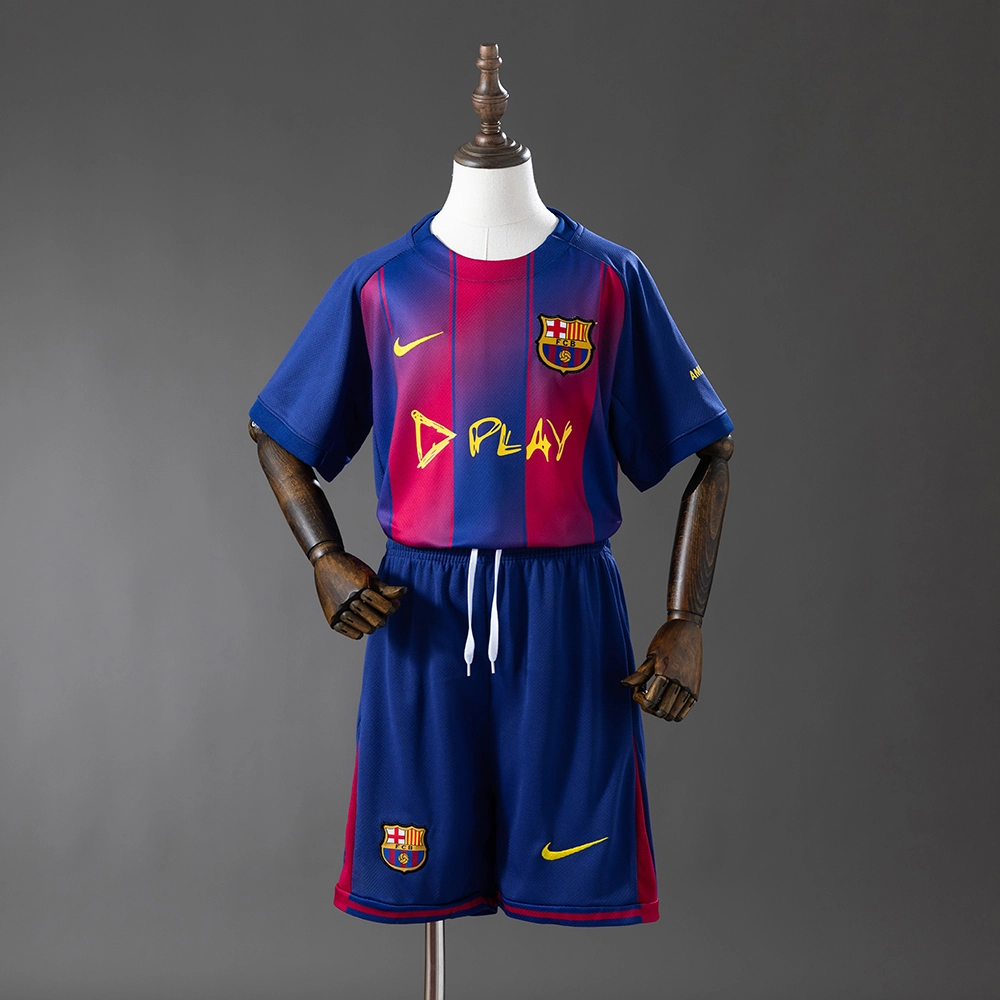 Barcelona x Ed Sheeran 25/26 Home Full kids kit Jersey