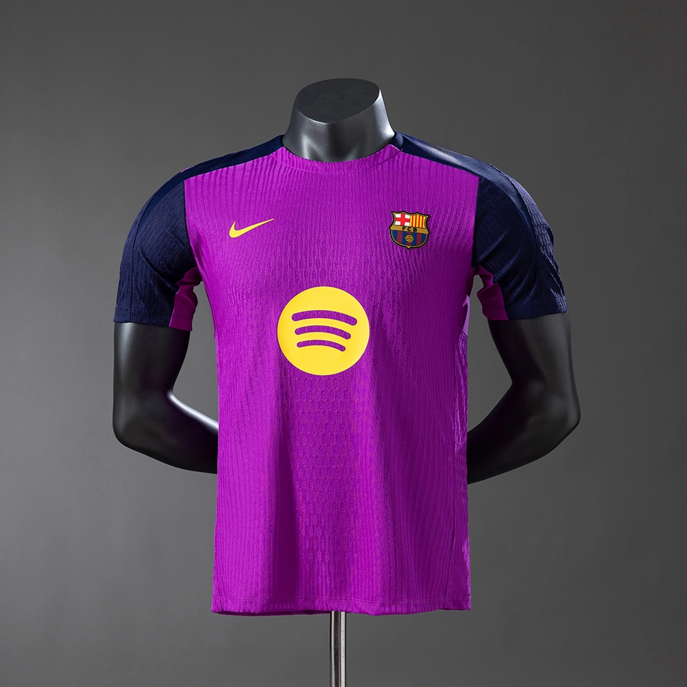Barcelona 25/26 Pre-match training Player Version Jersey Purple