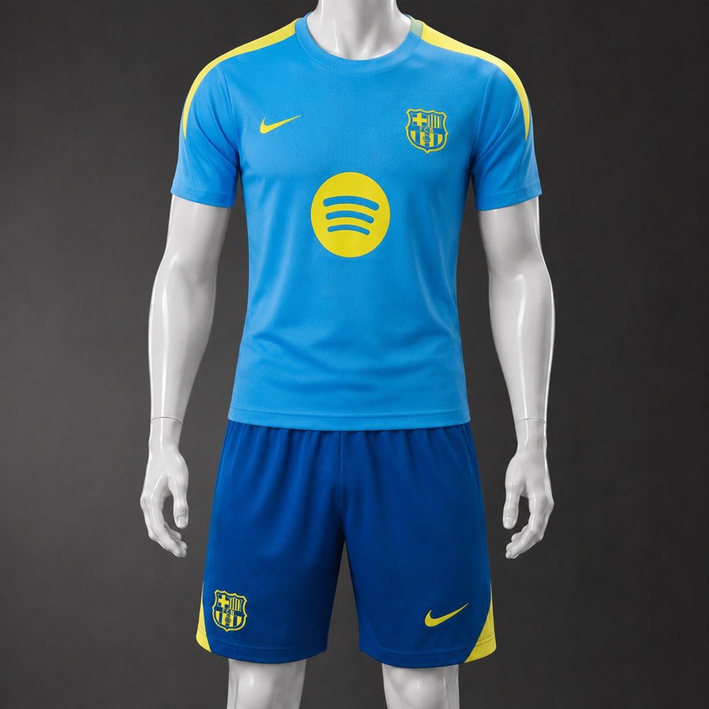 Barcelona 26/27 Light Blue Blue Short Sleeve Short Set