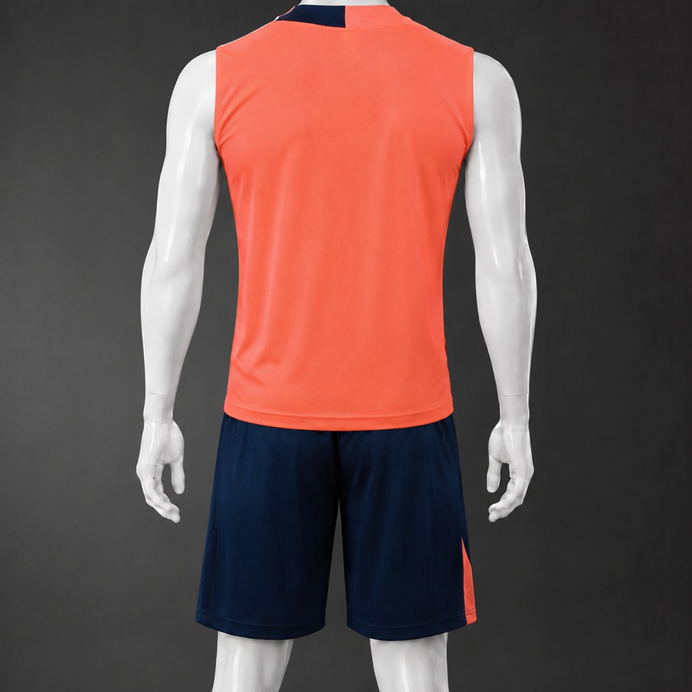 Barcelona 25/26 Orange Navy Training Vest kit Foto 2