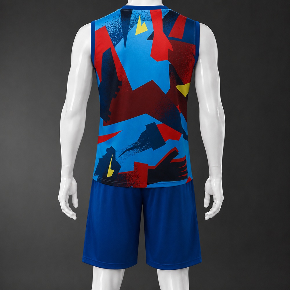 Barcelona 25/26 Blue Red Graphic Training Vest kit Foto 2