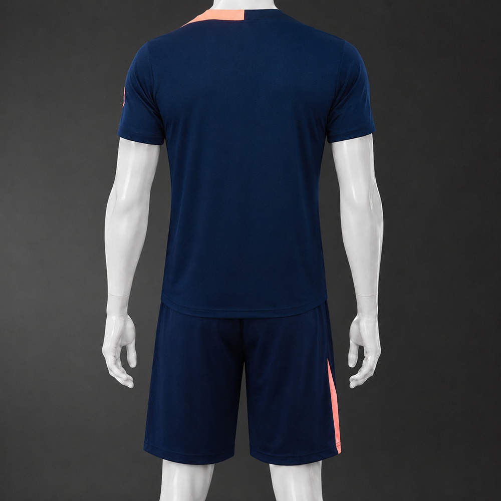 Barcelona 25/26 Navy Coral Short Sleeve Short Set Foto 2