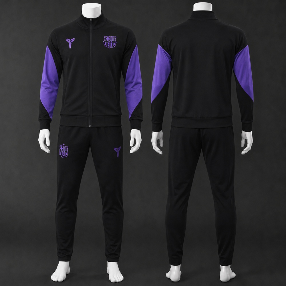 Barcelona 25/26 Black Purple Jacket Kit