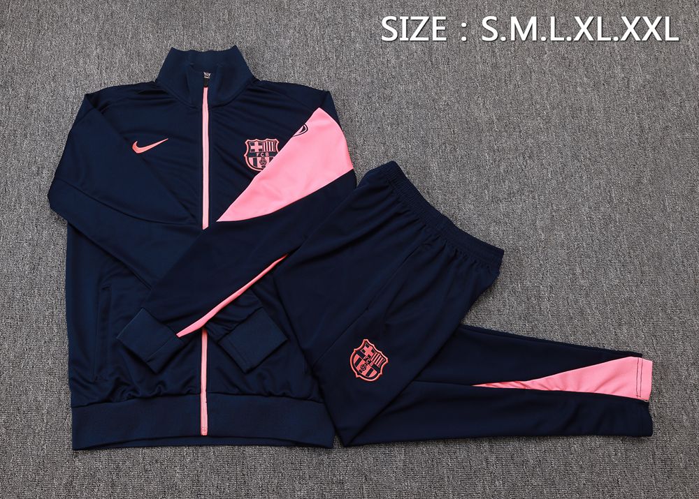 Barcelona 25/26 Navy Pink Jacket Kit Foto 2