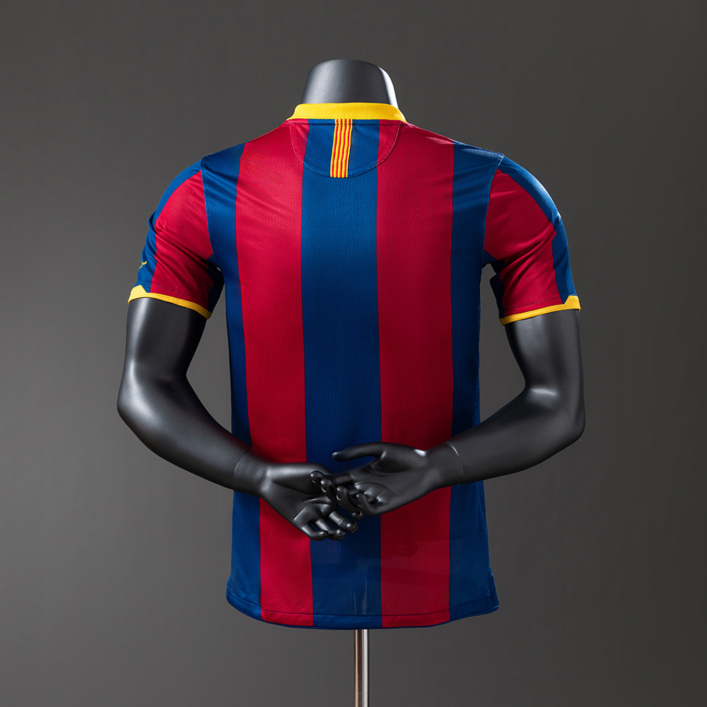 Barcelona 10/11 Home Player Version Retro Jersey Foto 2